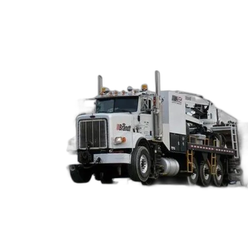 3d render, photorealistic, concept art, large, white, truck, word, brant transparent PNG cut-out