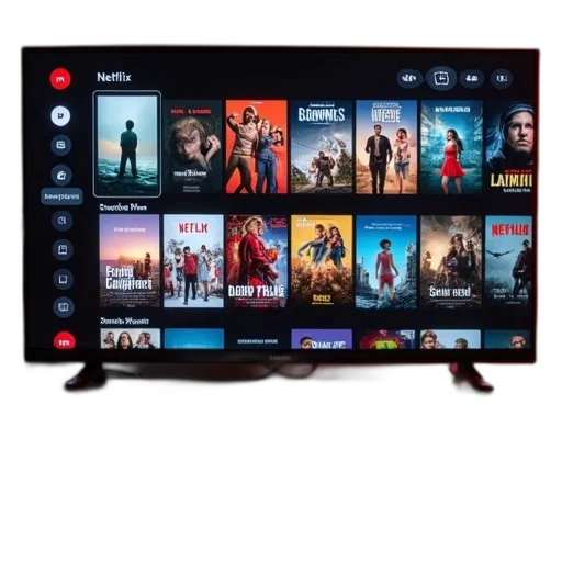 red, netflix, showing, several, movies, itunes transparent PNG cut-out