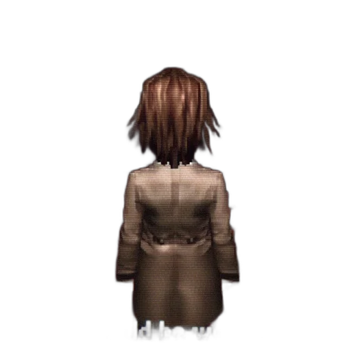 jacket, dress, hair, staff, pixel art, concept art, 3d render, watercolor transparent PNG cut-out