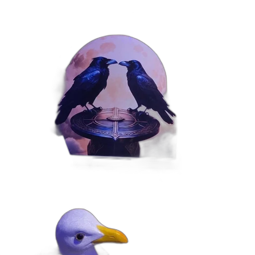 animal, hat, crown, mask, vaporwave, 3d render, pixel art, concept art transparent PNG cut-out