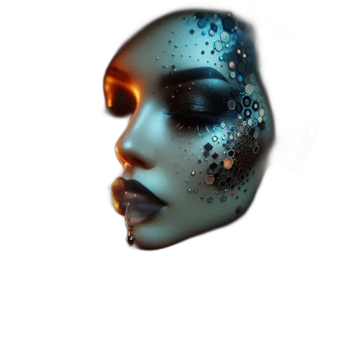 mask, face, robot, crown transparent PNG cut-out