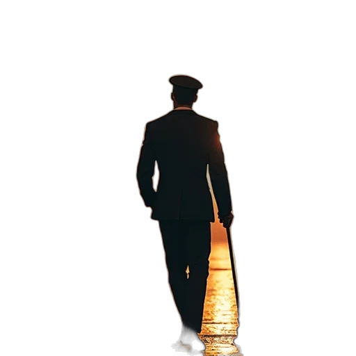 staff, hat, jacket, umbrella transparent PNG cut-out