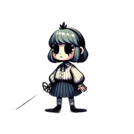 staff, weapon, sword, umbrella, pixel art, anime, concept art, cartoon transparent PNG cut-out