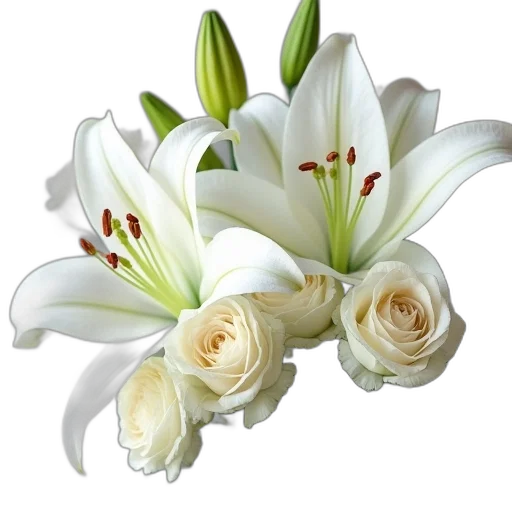 flower, crown, jewelry, photorealistic transparent PNG cut-out