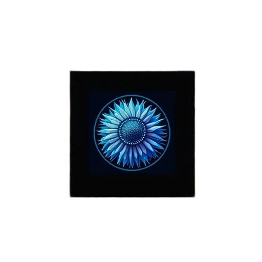 staff, jewelry, weapon, flower, 3d render, concept art, photorealistic, blue transparent PNG cut-out