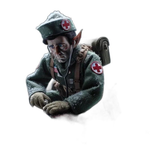 staff, weapon, jacket, face, concept art, fantasy art, 3d render, watercolor transparent PNG cut-out