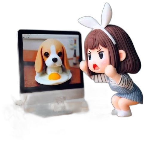 animal, creature, robot, 3d render, photorealistic, concept art, anime, cute transparent PNG cut-out