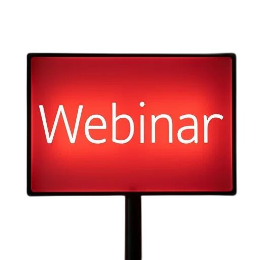 red, sign, word, webinar transparent PNG cut-out
