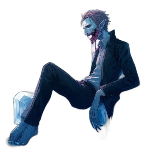 creature, mask, jacket, concept art, cyberpunk, watercolor, pixel art, neon lights transparent PNG cut-out