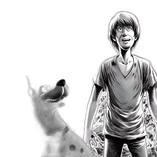 creature, animal, comic book art, concept art, cartoon, anime, illustration, featuring transparent PNG cut-out