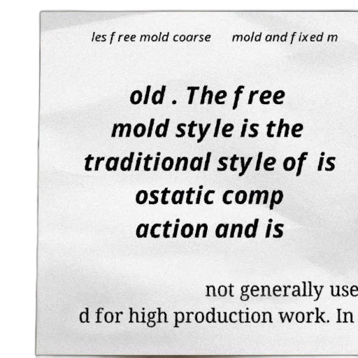 image, contains, text, discussing, different, types, molds, manufacturing transparent PNG cut-out