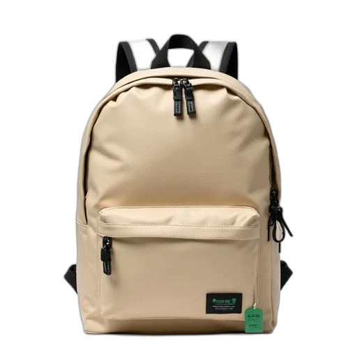 jacket, 3d render, green, beige, backpack, black, strap, zipper transparent PNG cut-out