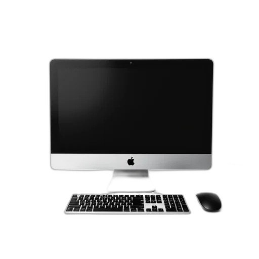 furniture, weapon, 3d render, monochrome, sleek, modern, computer, setup transparent PNG cut-out
