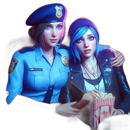 jacket, face, weapon, robot, concept art, 3d render, cyberpunk, photorealistic transparent PNG cut-out