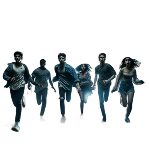 concept art, comic book art, 3d render, pixel art, underwater, outer space, blue, young transparent PNG cut-out