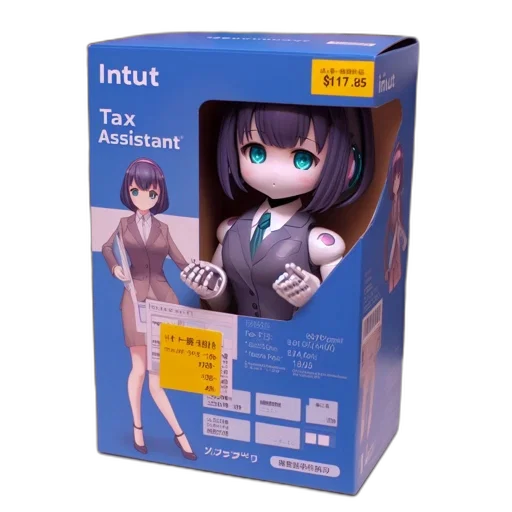 robot, 3d render, cyberpunk, concept art, anime, blue, boxed, figure transparent PNG cut-out
