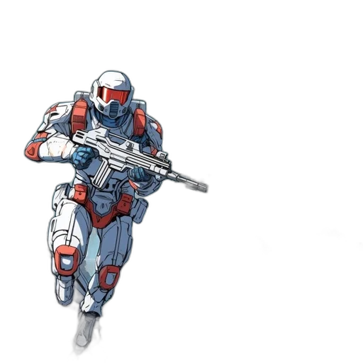 weapon, robot, concept art, pixel art, comic book art, 3d render, outer space, red transparent PNG cut-out