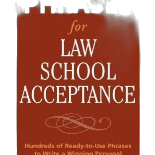 phrases, law, school, acceptance, book, cover, red, background transparent PNG cut-out