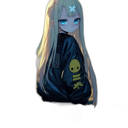jacket, dress, creature, mask, anime, pixel art, concept art, cartoon transparent PNG cut-out