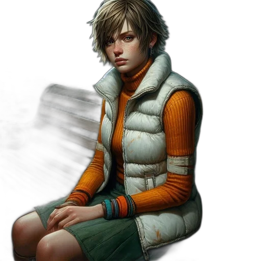 jacket, face, staff, weapon, concept art, photorealistic, fantasy art, comic book art transparent PNG cut-out