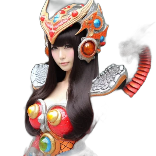 staff, mask, robot, weapon, fantasy art, concept art, photorealistic, 3d render transparent PNG cut-out