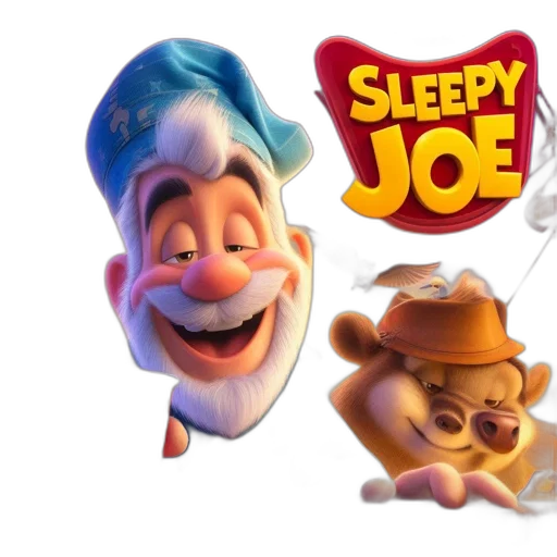 concept art, 3d render, cartoon, animated, movie, poster, features, sleepy transparent PNG cut-out