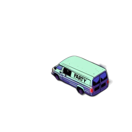 car, weapon, food, robot, pixel art, vaporwave, 3d render, concept art transparent PNG cut-out
