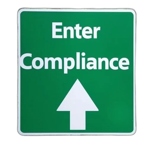 green, sign, word, compliance, arrow, pointing, indicate, entering transparent PNG cut-out