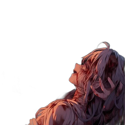 hair, dress, crown, face, watercolor, anime, concept art, fantasy art transparent PNG cut-out