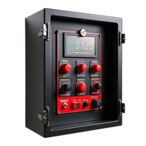 modern, electronic, control, panel, digital, display, various, buttons transparent PNG cut-out