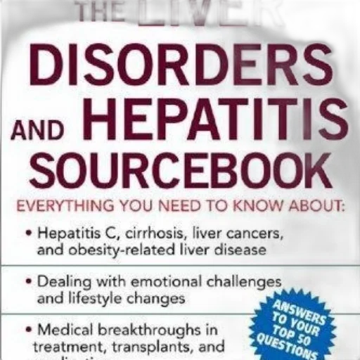 liver, disorders, hepatitis, sourcebook, book, cover, white, background transparent PNG cut-out