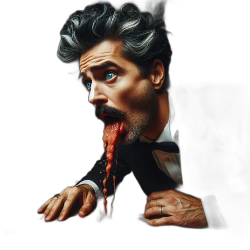 face, hair, animal, creature, photorealistic, concept art, comic book art, cartoon transparent PNG cut-out