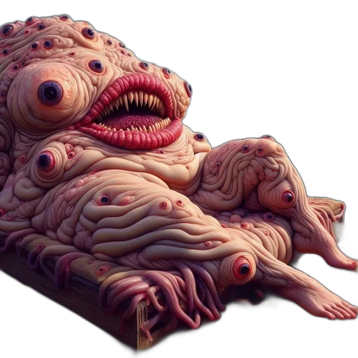 creature, animal, mask, furniture, concept art, 3d render, photorealistic, fantasy art transparent PNG cut-out