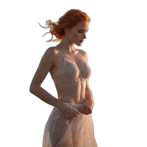 dress, jewelry, concept art, photorealistic, 3d render, oil painting, underwater, fire transparent PNG cut-out