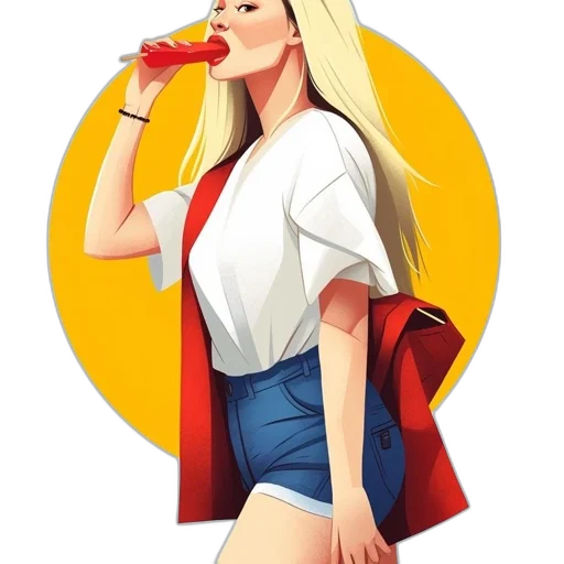 bottle, dress, jacket, face, comic book art, cartoon, pixel art, concept art transparent PNG cut-out