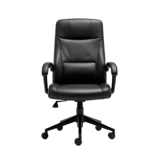 furniture, staff, 3d render, photorealistic, black, modern, office, chair transparent PNG cut-out