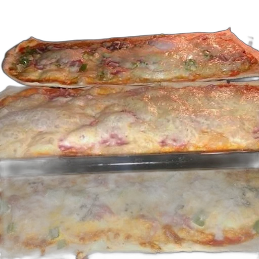 food, 3d render, photorealistic, three, long, cheesy, pizzas, various transparent PNG cut-out