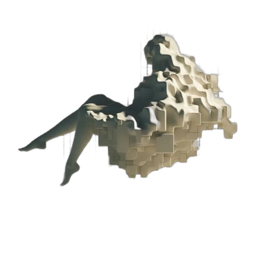 furniture, crown, building, shoes, 3d render, pixel art, concept art, fantasy art transparent PNG cut-out