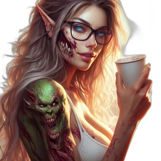 face, creature, mask, fantasy art, comic book art, concept art, photorealistic, green transparent PNG cut-out