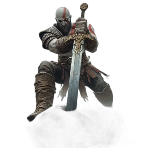 sword, weapon, staff, dragon, fantasy art, concept art, 3d render, pixel art transparent PNG cut-out