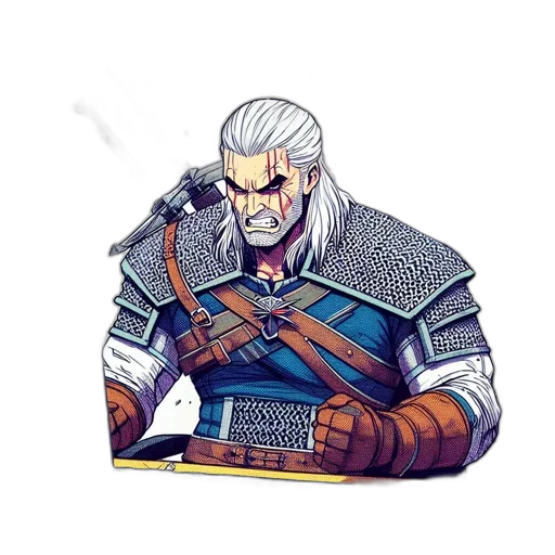 sword, weapon, staff, jacket, fantasy art, concept art, pixel art, comic book art transparent PNG cut-out
