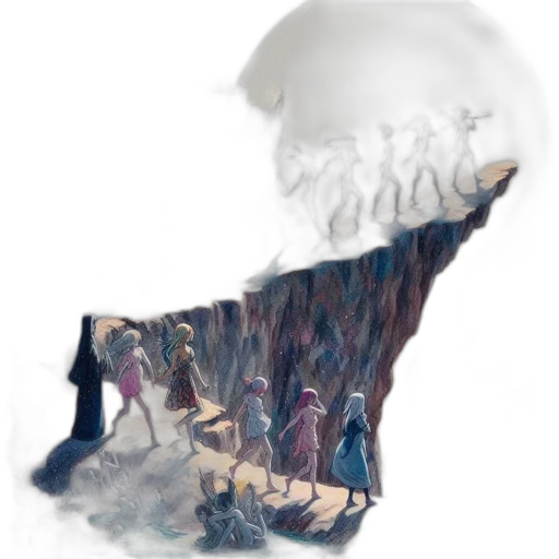 hat, crown, staff, mask, concept art, fantasy art, 3d render, pixel art transparent PNG cut-out