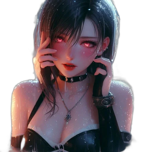 jewelry, face, mask, staff, cyberpunk, fantasy art, anime, concept art transparent PNG cut-out