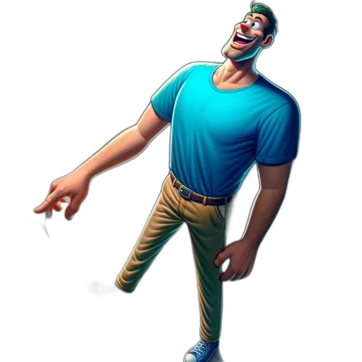 staff, jacket, creature, face, concept art, 3d render, cartoon, pixel art transparent PNG cut-out