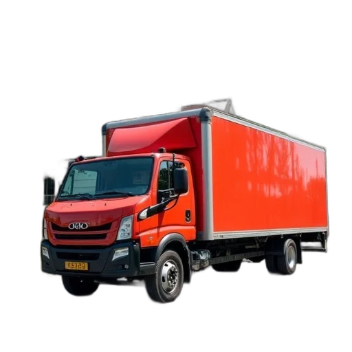 photorealistic, 3d render, handy, services, truck, front, house transparent PNG cut-out