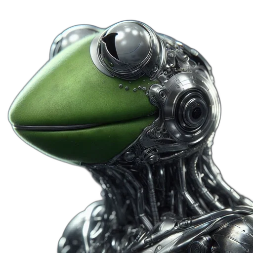 robot, creature, mask, face, 3d render, concept art, photorealistic, outer space transparent PNG cut-out