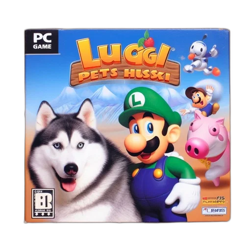 animal, concept art, video, game, box, art, luigi, pets transparent PNG cut-out
