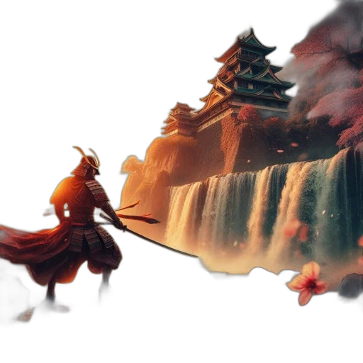 dragon, sword, concept art, fantasy art, watercolor, 3d render, fog, fire transparent PNG cut-out