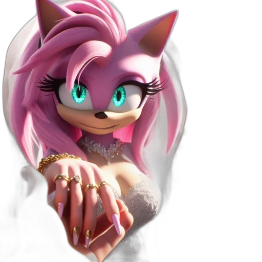 jewelry, creature, dress, animal, concept art, 3d render, fantasy art, anime transparent PNG cut-out