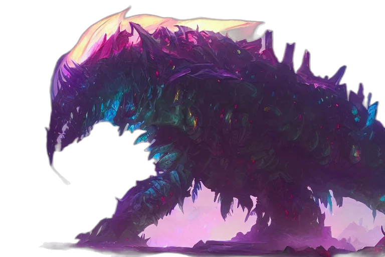 dragon, creature, animal, hair transparent PNG cut-out